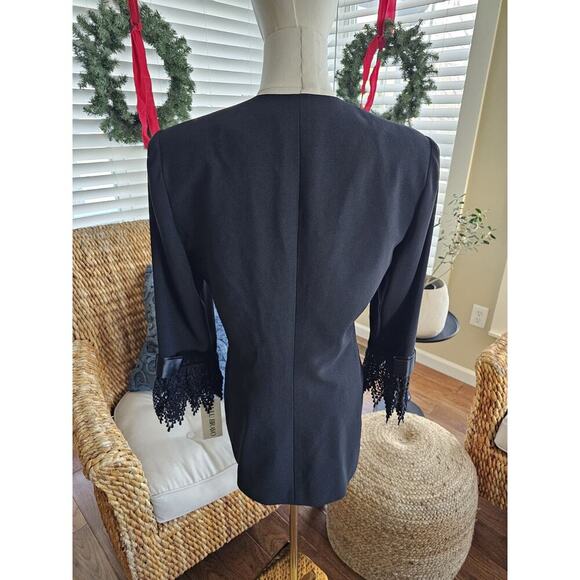 Lulu Bravo Vintage Blazer Faux Diamonds Saks 5th Avenue Women's Size 8 NWT - Picture 5 of 11
